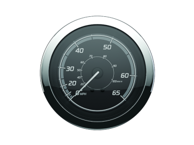 Quicksilver Speedometer Classic (65mph)