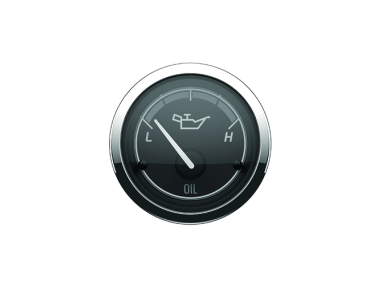 Quicksilver Oil Pressure Gauge Classic (L-H)