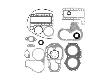Yamaha Powerhead Gasket Kit C25 HP 90-93, CV25 90 (695-W0001-A2)